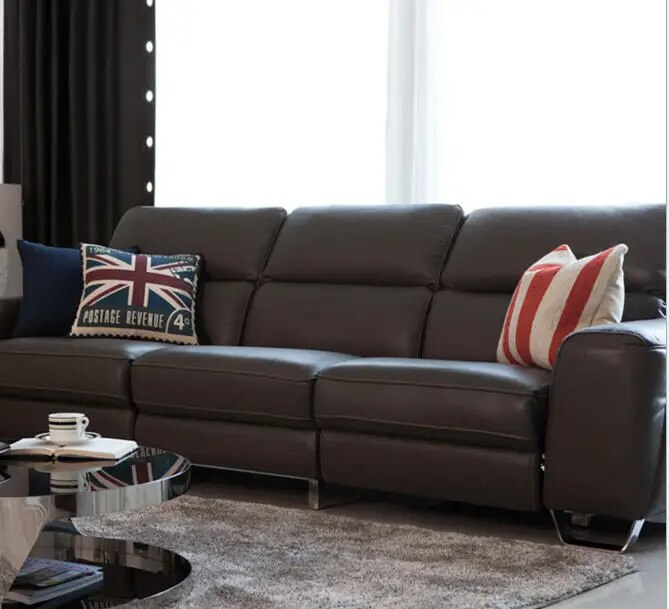 Living Room Sofa set 4 seater sofa recliner electrical couch genuine leather sectional sofas muebles de sala moveis para casa