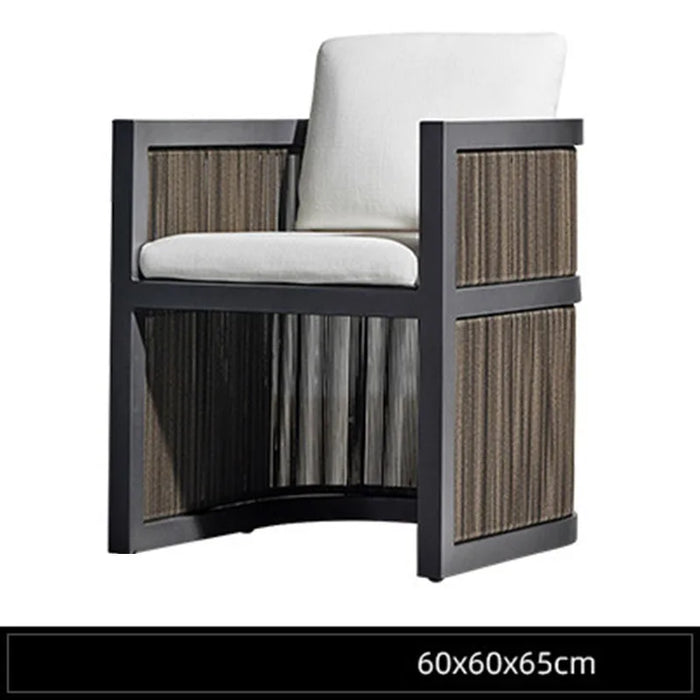 New Chinese Villa Leisure Rattan  Chair Sofa Balcony Outdoor Courtyard Garden    Combination Single