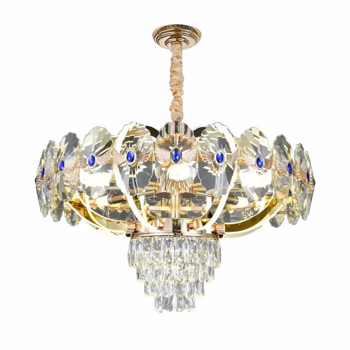Modern Light Luxury Chandelier Personality Atmospheric Crystal Chandelier Simple European Living Room Decoration Chandelier