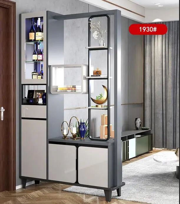 Entrance porch cabinet integrated partition wine cabinet modern simple living room entrance shoe cabinet decorative screen room