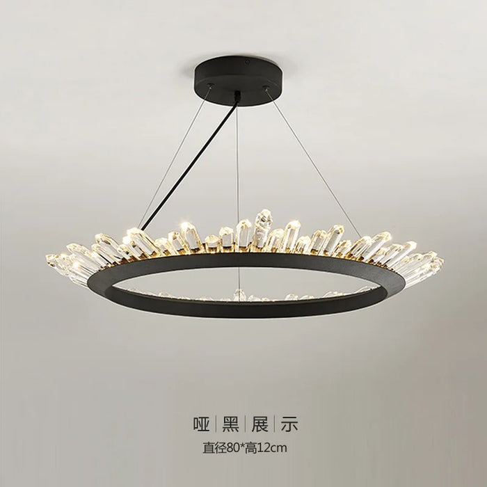 new brief design crystal chandelier modern lighting for living room dining room lustre crystal lampadari LED light