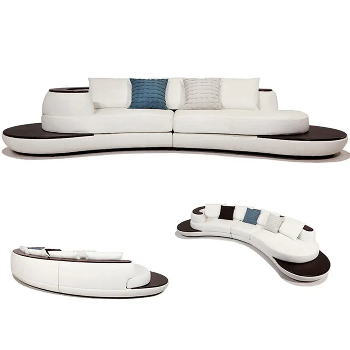 3pcs  import  leather sofa set  for big villa living room  #CE-GY-9040