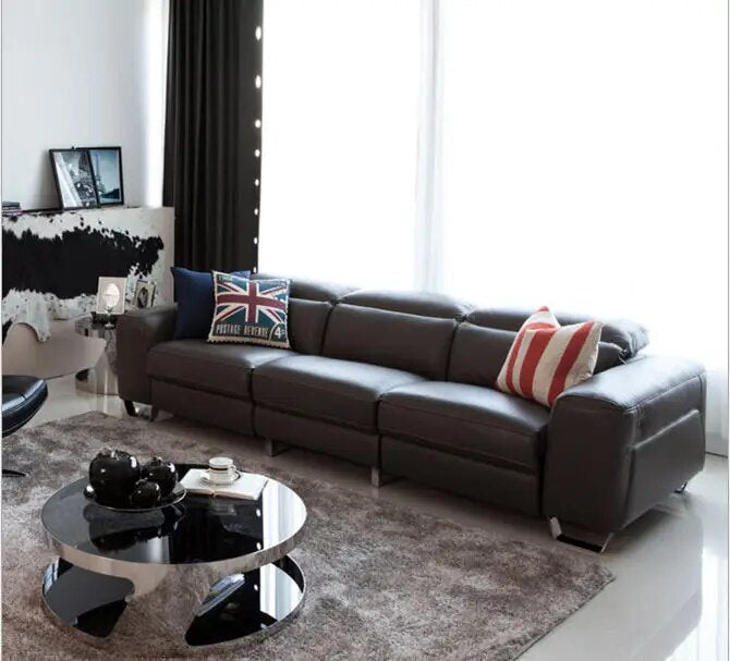 Living Room Sofa set 4 seater sofa recliner electrical couch genuine leather sectional sofas muebles de sala moveis para casa
