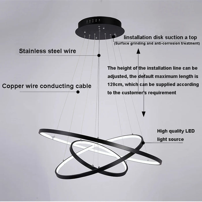 Moderne Led Plafond Kroonluchter Voor Villa Woonkamer Slaapkamer Eetkamer Ceiling Chandelier Thuis Indoor Verlichting