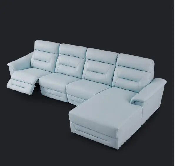 Living Room Sofa set L corner sofa recliner electrical couch genuine leather sectional sofas L muebles de sala moveis para casa