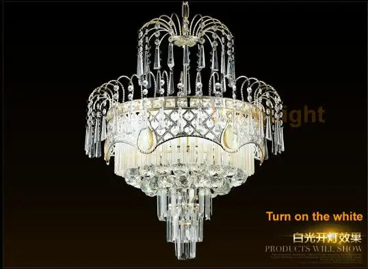 Modern Lustre Led Crystal Chandelier Lighting Led Pendant Lamp Bedroom Dining Room Hotel European Simple Light