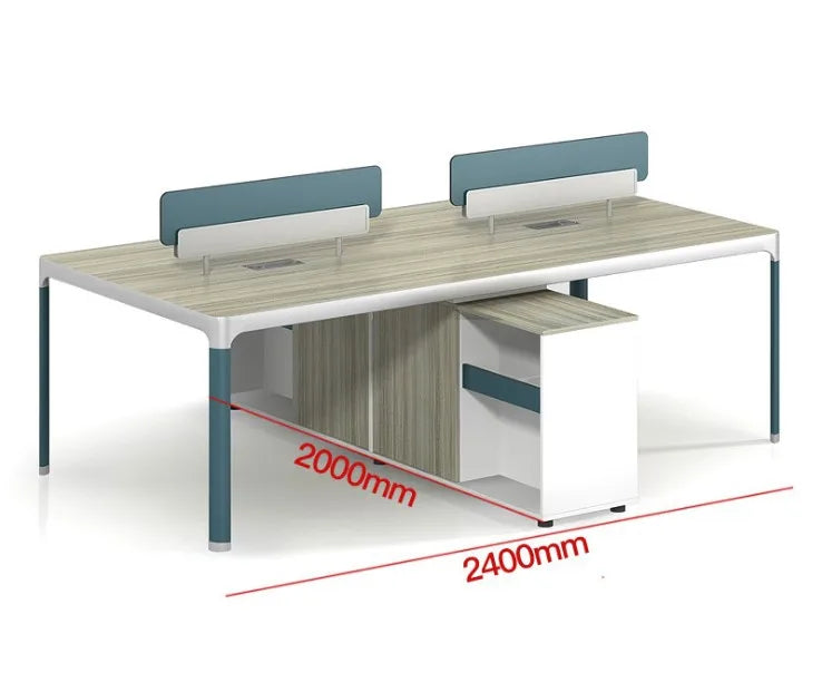 Modern minimalist office furniture staff desk and chair combination computer screen work staff table