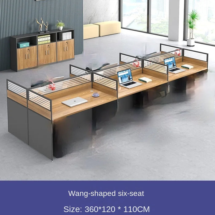 Office furniture, one-line desk combination screen partition office furniture