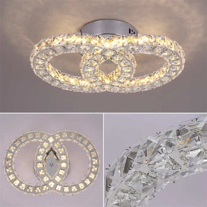 K9 Crystal Led Ceiling Light Living Room Decoration Modern Chandelier Indoor Lighting Fixtures Bedroom Home Decor Ceiling Lamps