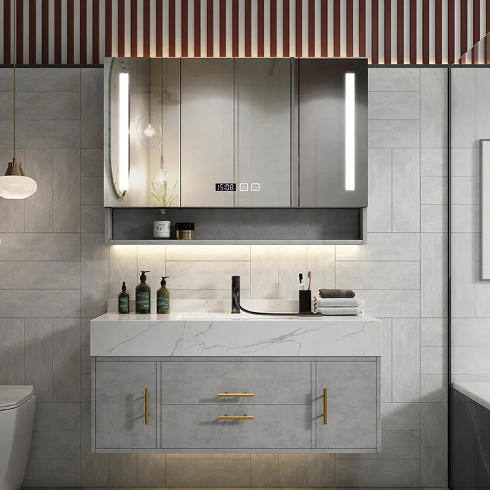 Wenqi Bathroom Ark Combination of Contemporary and Contracted Marble Wash Gargle Health Sink Bathroom Ark Intelligent Lens Ark
