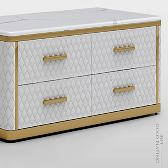 Light luxury marble coffee table simple modern fashion designer creative living room furniture high-end Italian TV cabinet