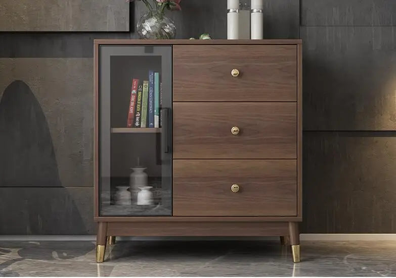 Light luxury chest of drawers storage cabinet Nordic simple living room multi-functional sofa side cabinet storage cabinet