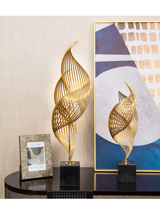 Luxury Gold Metal Modern Home Accessories Interior Nordic  Creative Table Living Room Home Decoration