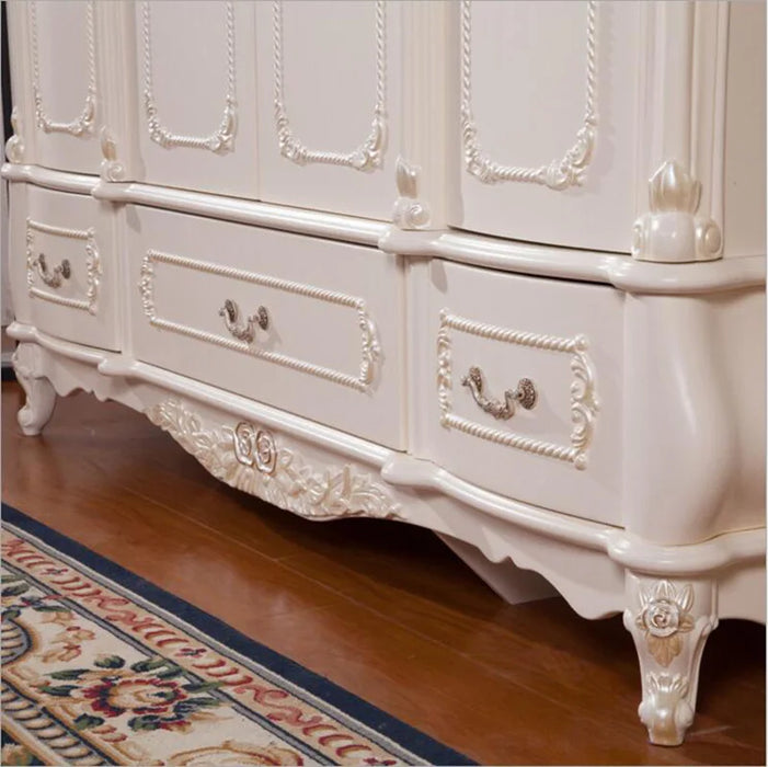four door wardrobe modern  European whole wardrobe French bedroom  furniture wardrobe o1192