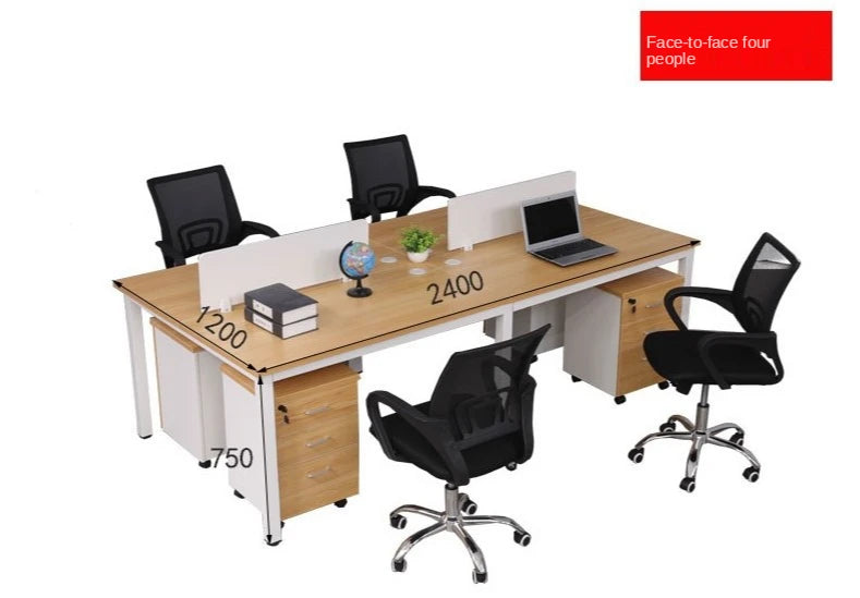 Office furniture staff single card position office desk and chair combination computer desk staff position