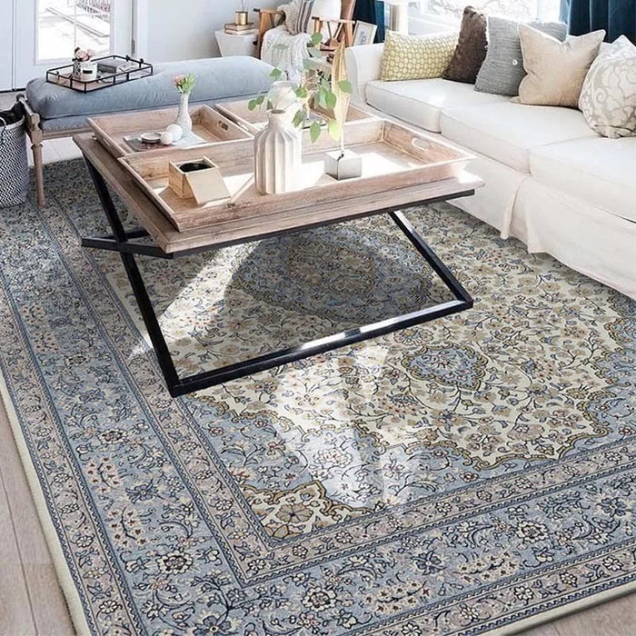 American Retro Persian Style Carpet For Living Room Bedroom Soft Area Rug Home Decor Parlor Carpet Floor Mat Washable Woven Rug