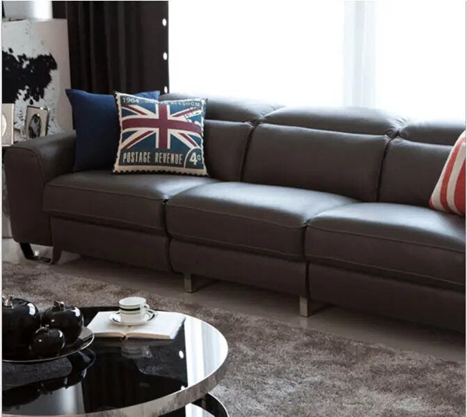 Living Room Sofa set 4 seater sofa recliner electrical couch genuine leather sectional sofas muebles de sala moveis para casa