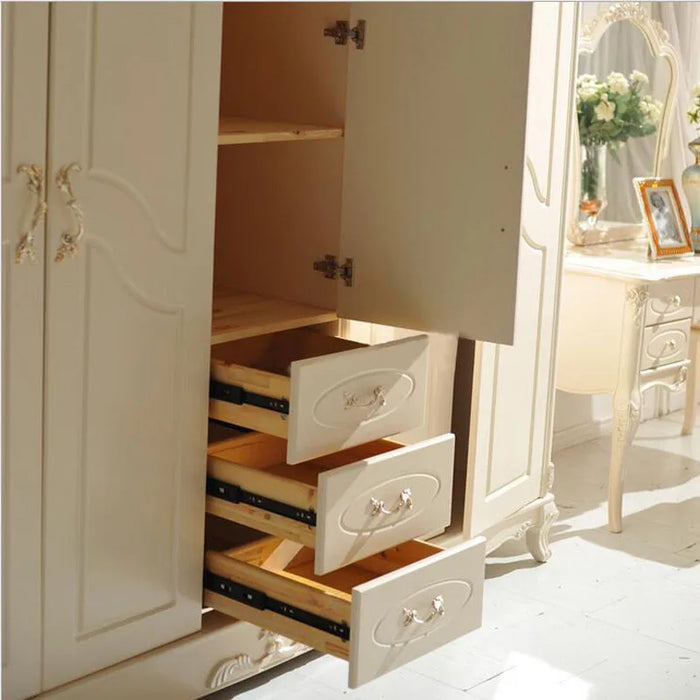 Five door wardrobe modern  European whole wardrobe French bedroom  furniture wardrobe p10067