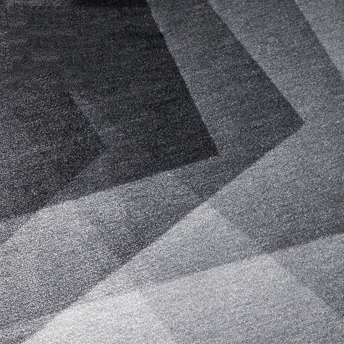 Nordic Grey Living Room Round Carpet Compute Chair Table Floor Mat Home Round Thick Rug for Bedroom Modern Luxury Cloakroom Rug