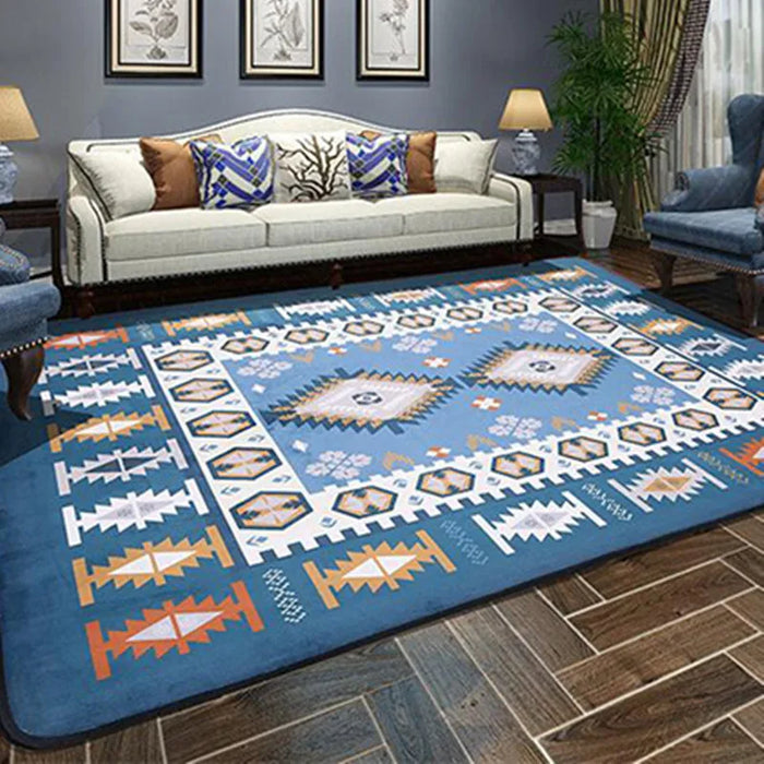 Mediterranean style Decor Carpets for Living Room Kids Game Carpet Child Bedroom Crawl Rugs Study Rectangular Floor Tapete/Rug
