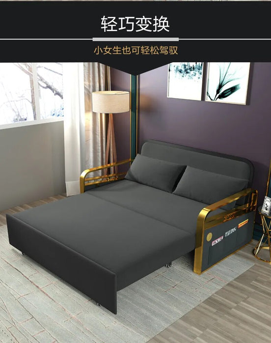 linen hemp fabric sofas  Living Room Sofa set stainless steel frame alon couch puff asiento muebles de sala canape sofa bed cama