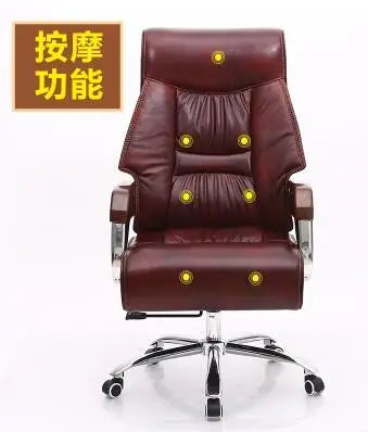 Leather of human body engineering office chair massage can lie swivel chair leather of large chair