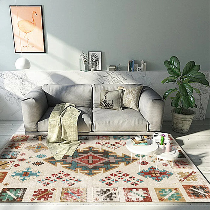 Morocco American Style Carpets For Living Room Home Bedroom Carpet Sofa Coffee Table Bohemia Vintage Rug Study Room Floor Mat