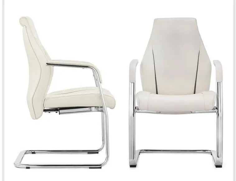Modern office chair business conference chair computer chair fashion boss chair leather bow chair.