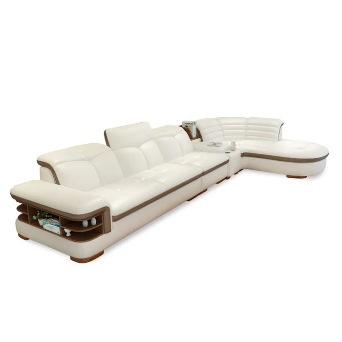 (2 seat 1 arm+lounge)modern bonded leather coner sofa with l shape  #CE-K04