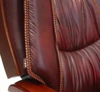 Can lay solid wood taipans chair leather office chair