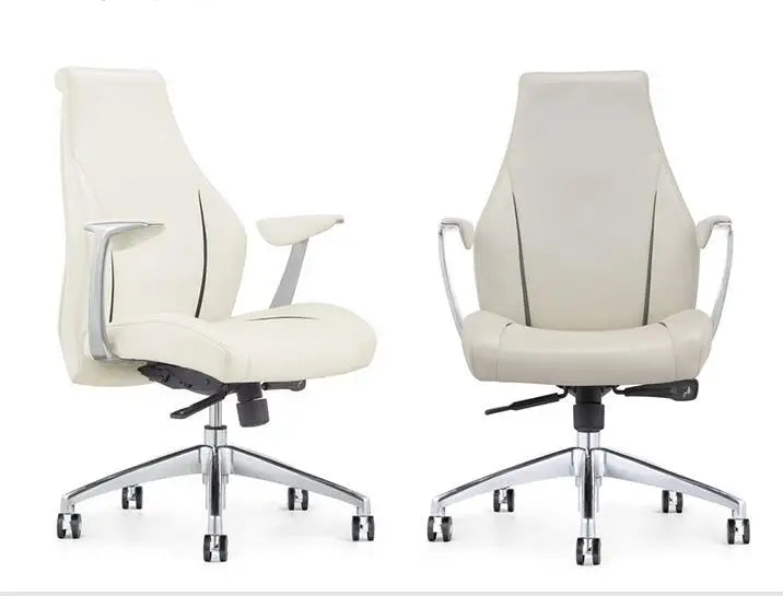 Modern office chair business conference chair computer chair fashion boss chair leather bow chair.