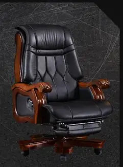 Boss chair. Leather chair. Massage computer chair. Real wood study chair.6