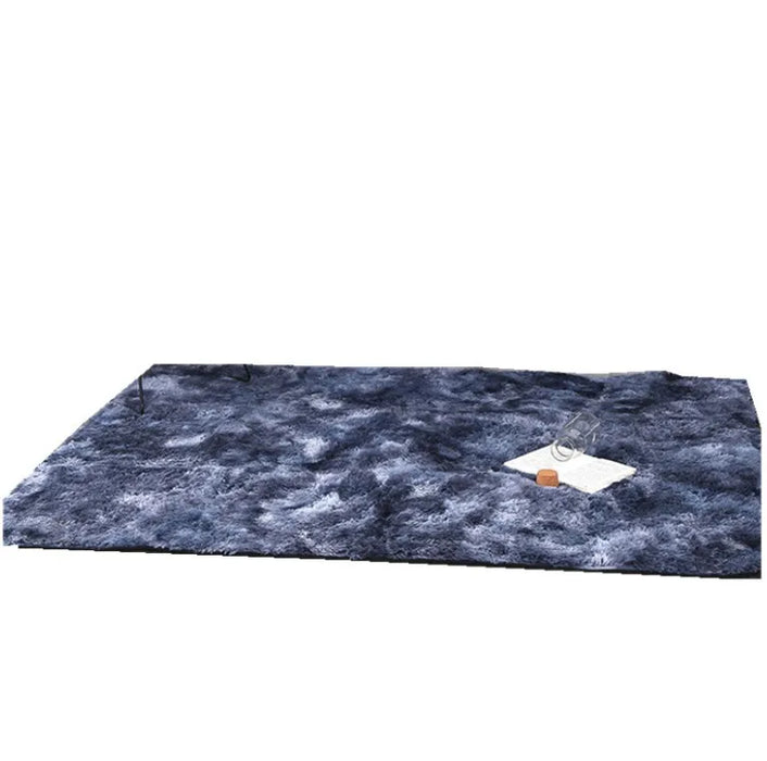 Luxury Rectangle Square Soft Warm Plush Floor Rugs Fluffy Area Rug Gradient Carpet Shaggy Long Hair Solid Mat for Home Decor