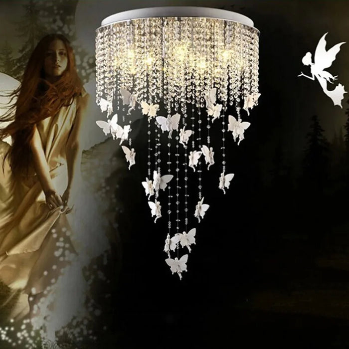 New Angel creative modern crystal chandeliers lamp European style LED crystal dining bedroom chandeliers lamp living room