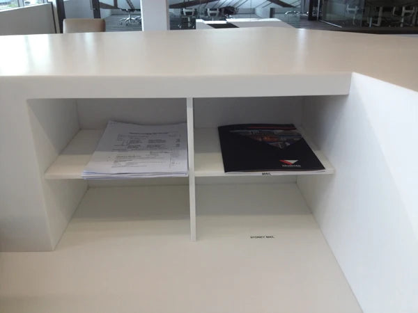 wood reception counter table design for reception area #2355