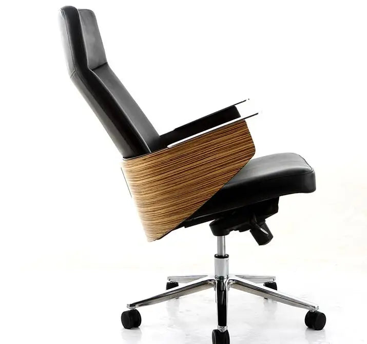 Office furniture chair. Simple leather high back office chair.03