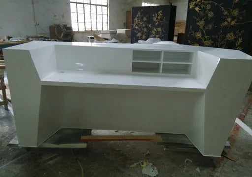 wood reception counter table design for reception area #2355