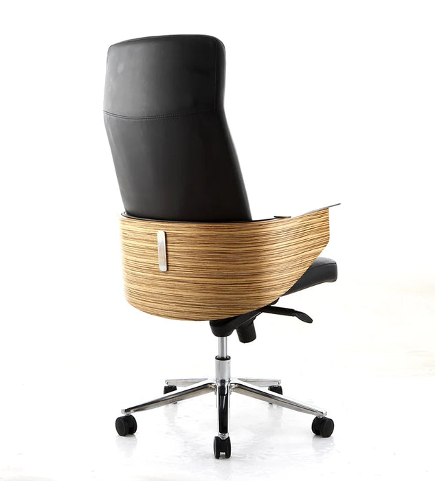 Office furniture chair. Simple leather high back office chair.03