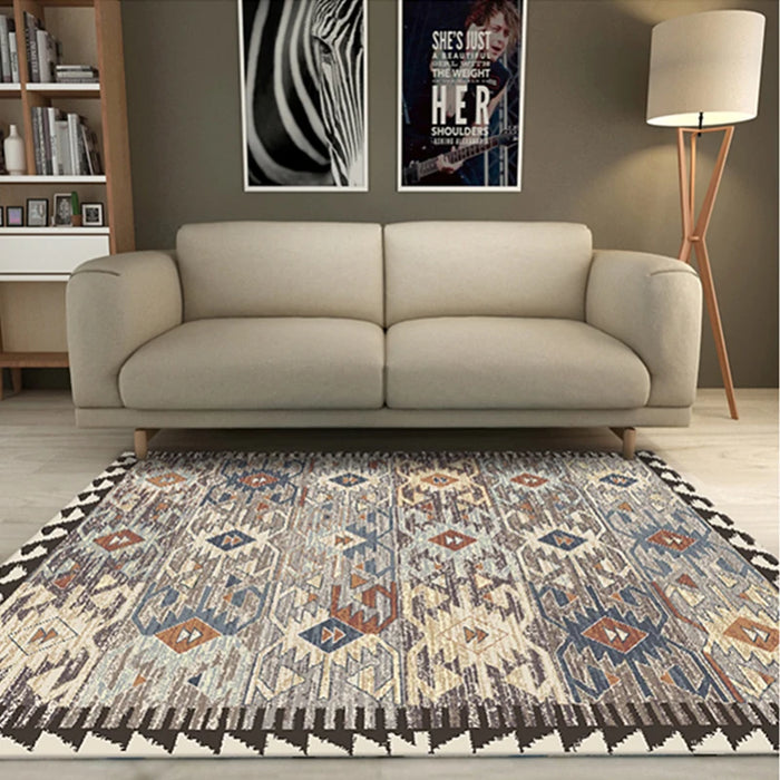 Morocco American Style Carpets For Living Room Home Bedroom Carpet Sofa Coffee Table Bohemia Vintage Rug Study Room Floor Mat