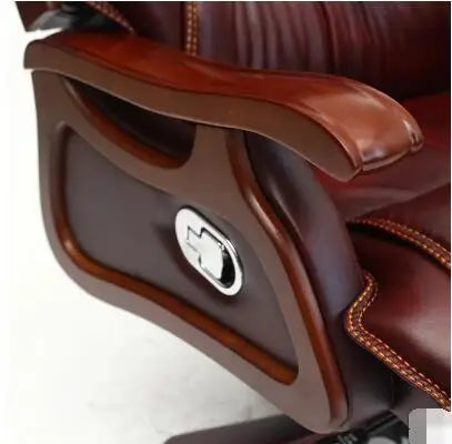 Can lay solid wood taipans chair leather office chair