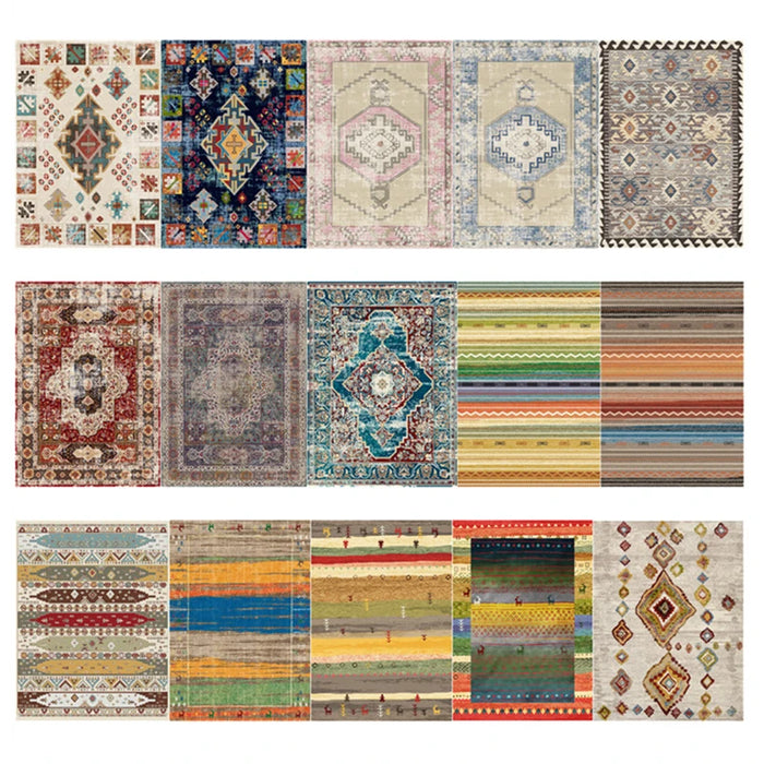 Morocco American Style Carpets For Living Room Home Bedroom Carpet Sofa Coffee Table Bohemia Vintage Rug Study Room Floor Mat