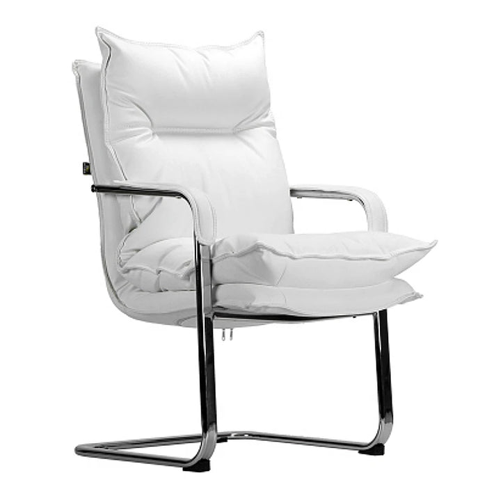 Thicken Double Layer Office Boss Chair Lifted Rotated Household Reclining Computer Chair Simple Style PU Leisure Swivel Chair