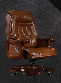 Boss chair. Leather chair. Massage computer chair. Real wood study chair.6