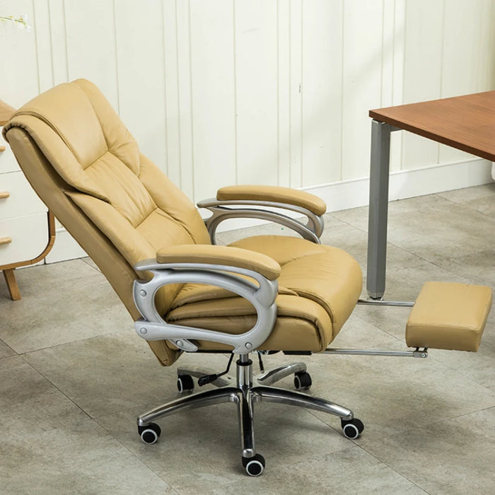 Household Simple Style Computer Chair with Footrest Recliners Siesta Office Chair Multifunction Boss Chair Lifted Swivel Chair