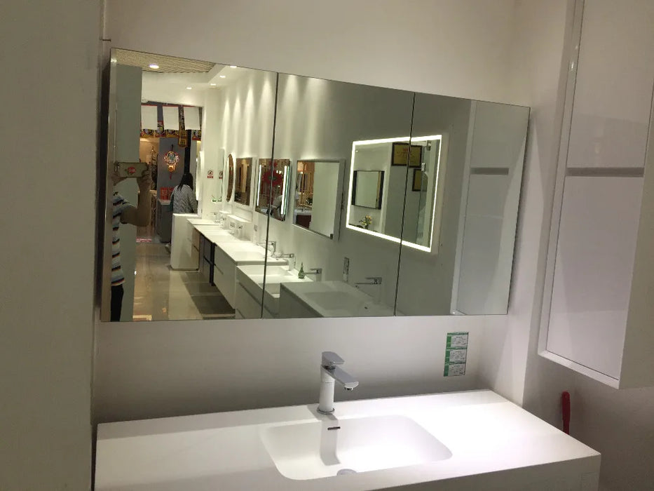 1300mm Floor Mounted Solid Surface Acrylic Furniture Oak Wood Bathroom Vanity Cabinet Cloakroom Matt White Sink  2193-0