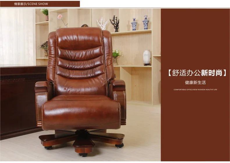 Luxury boss chair. Can lie leather of large chairs. High back of a chair lift chairs