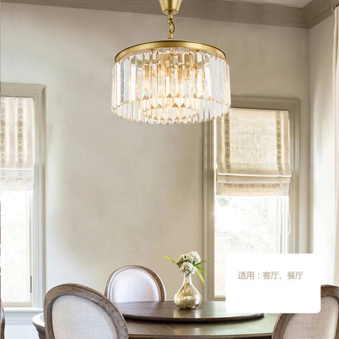 Nordic Lighting European Style Postmodern Creative Personality Art Living Room Chandelier American Crystal Lamp