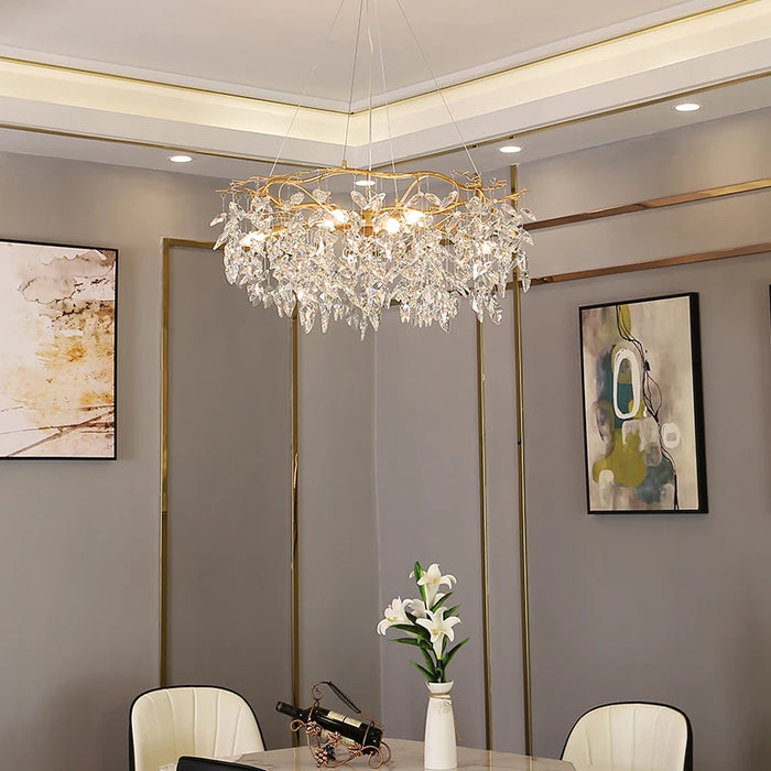 2022 New K9 crystal Chandelier Post-modern Nordic style LED lamp Living Room Hotel Lobby bedroom restaurant Decor Lighting