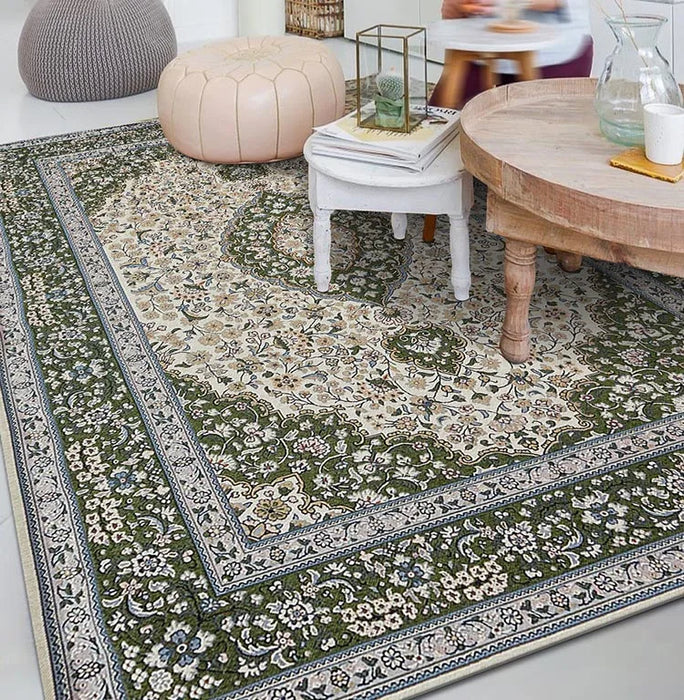 American Retro Persian Style Carpet For Living Room Bedroom Soft Area Rug Home Decor Parlor Carpet Floor Mat Washable Woven Rug