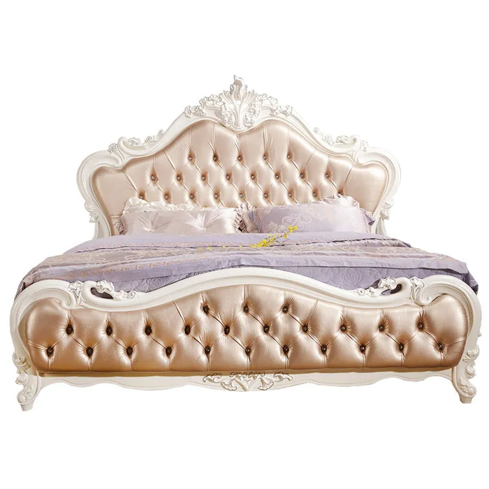 European solid wood bed double bed master bedroom wedding bed furniture bedroom large apartment luxury villa